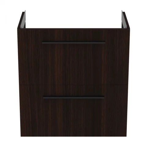 Baza lavoar suspendat Ideal Standard i.life S 2 sertare 60x37.5 cm stejar cafeniu