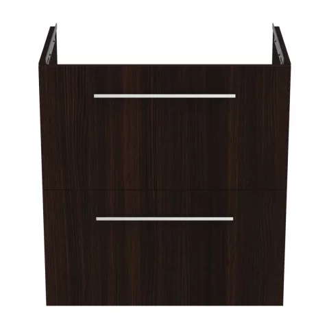 Baza lavoar suspendat Ideal Standard i.life S 2 sertare 60x37.5 cm stejar cafeniu