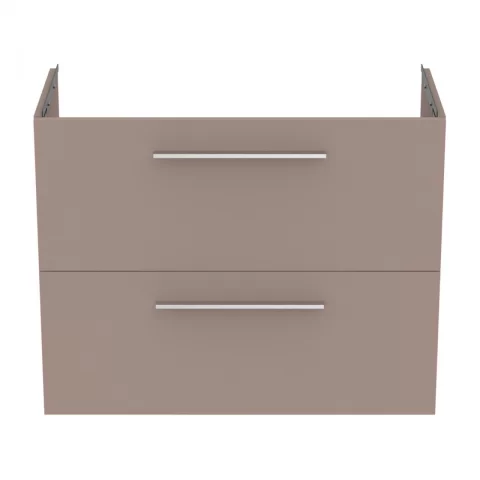 Baza lavoar suspendat Ideal Standard i.life S 2 sertare 80x37.5 cm gri bej mat