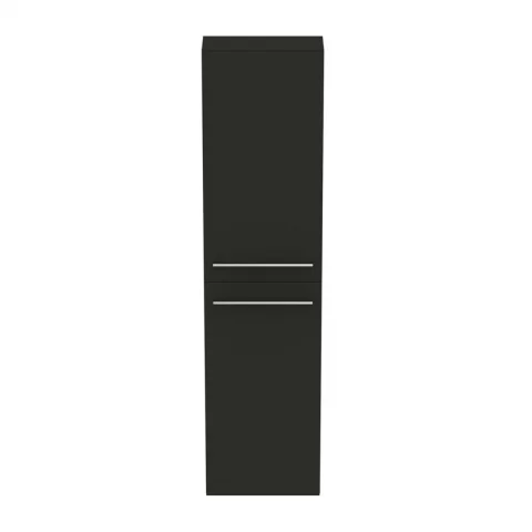Dulap inalt suspendat Ideal Standard i.life S 40x160 cm gri-carbon mat 2 usi