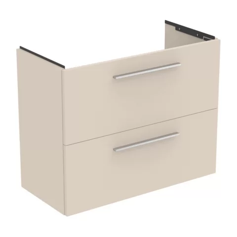 Baza lavoar suspendat Ideal Standard i.life S 2 sertare 80x37.5 cm bej nisipiu mat