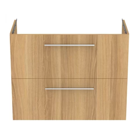 Baza lavoar suspendat Ideal Standard i.life S 2 sertare 80x37.5 cm stejar natural