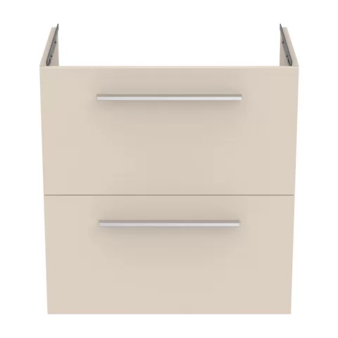 Baza lavoar suspendat Ideal Standard i.life S 2 sertare 60x37.5 cm bej nisipiu mat