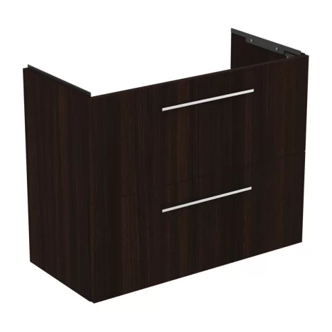 Baza lavoar suspendat Ideal Standard i.life S 2 sertare 80x37.5 cm stejar cafeniu