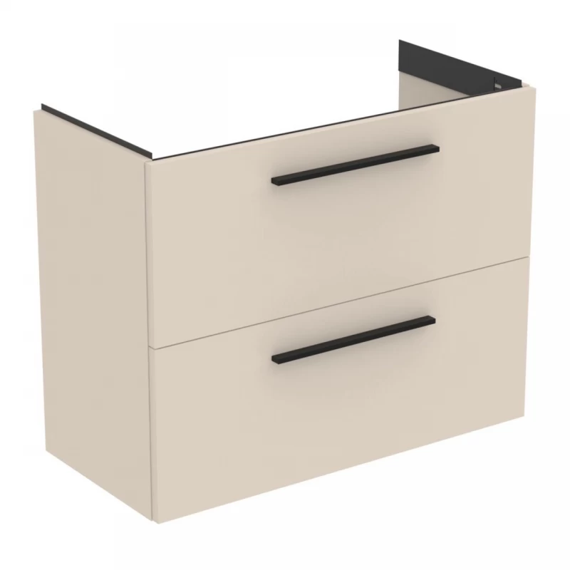 Baza lavoar suspendat Ideal Standard i.life S 2 sertare 80x37.5 cm bej nisipiu mat