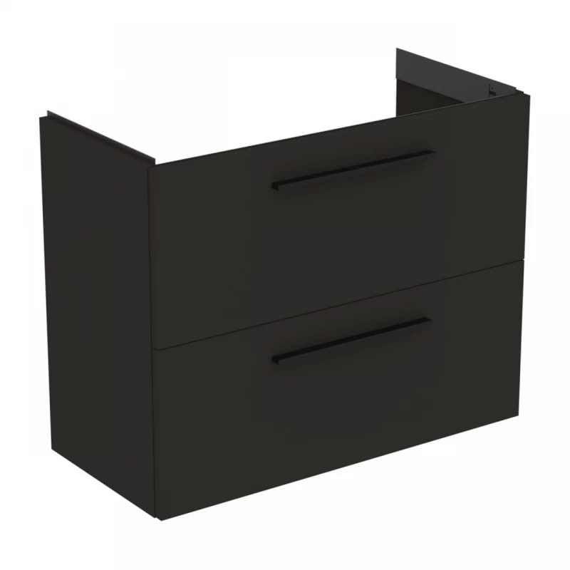 Baza lavoar suspendat Ideal Standard i.life S 2 sertare 80x37.5 cm gri carbon mat