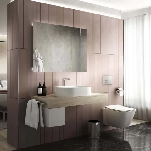 Dulap suspendat Ideal Standard Adapto 25x24.5 cm lemn maro deschis 1 sertar