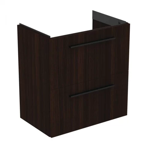 Baza lavoar suspendat Ideal Standard i.life S 2 sertare 60x37.5 cm stejar cafeniu