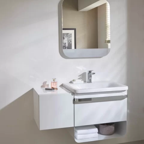 Raft baza lavoar Ideal Standard Tonic II 80 cm alb lucios