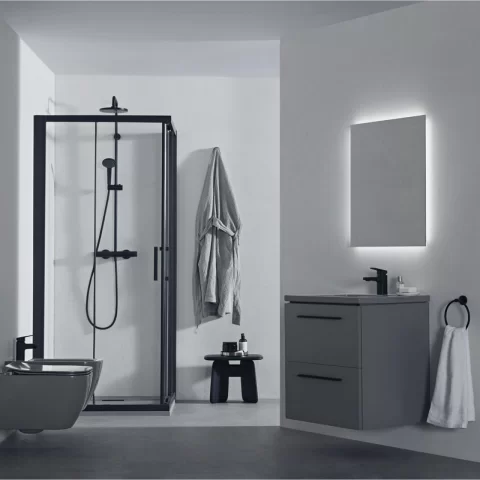 Baza lavoar suspendat Ideal Standard i.life B 2 sertare 60x50.5 cm gri cuart mat