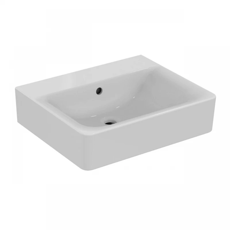 Lavoar suspendat Ideal Standard Connect Cube 55x46 cm alb lucios