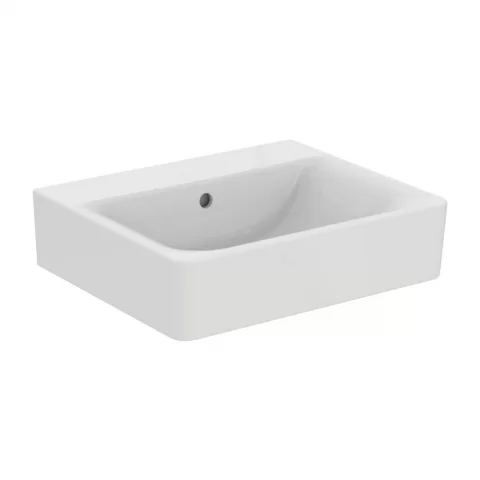 Lavoar suspendat Ideal Standard Connect Cube 55x46 cm alb lucios