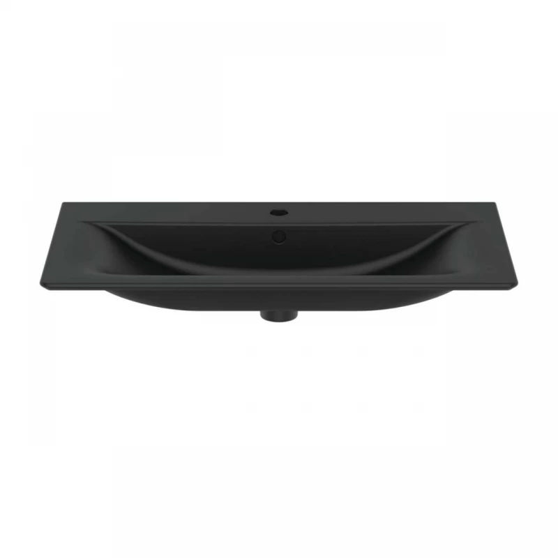 Lavoar pe mobilier Ideal Standard Connect Air negru mat 84x46 cm 