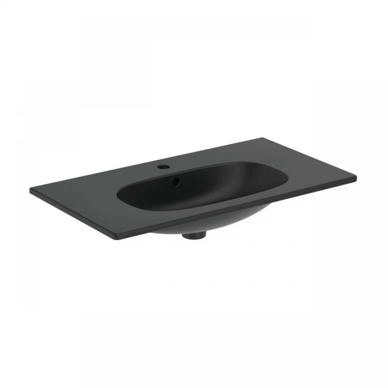 Lavoar pe mobilier Ideal Standard Tesi negru mat 82.5x45 cm