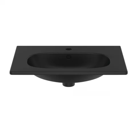 Lavoar pe mobilier Ideal Standard Tesi negru mat 62.5x45 cm