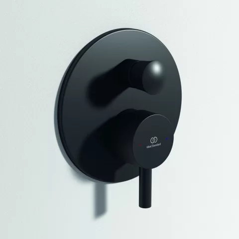 Baterie cada si dus incastrata Ideal Standard Ceraline negru mat