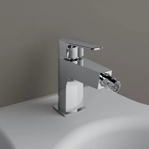 Baterie bideu Ideal Standard Cerafine D crom lucios cu ventil