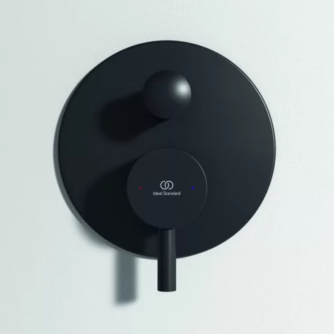Baterie cada si dus incastrata Ideal Standard Ceraline negru mat
