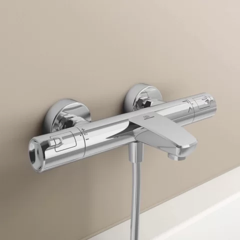 Baterie cada si dus termostatica Ideal Standard Ceratherm T50 crom lucios