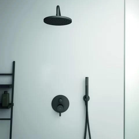 Baterie cada si dus incastrata Ideal Standard Ceraline negru mat monocomanda