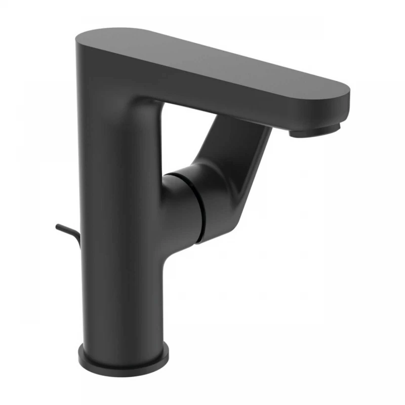 Baterie lavoar Ideal Standard Cerafine O H155 negru mat cu ventil metalic