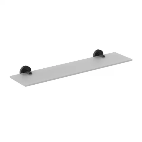Etajera din sticla Ideal Standard IOM 52x12 cm negru mat