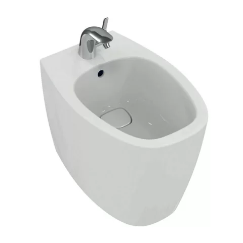Bideu pe pardoseala Ideal Standard Dea 55x36.5 cm alb lucios