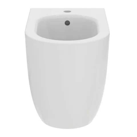 Bideu pe pardoseala Ideal Standard Blend Curve 56x35.5 cm alb lucios