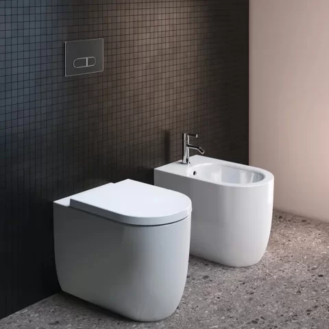 Vas WC pe pardoseala Ideal Standard Blend Curve AquaBlade 56.5x36 cm alb lucios