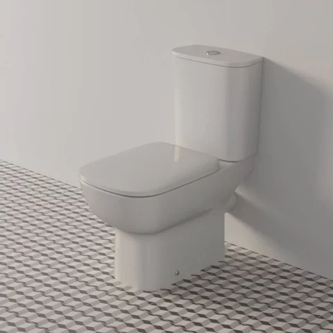 Vas WC pe pardoseala Ideal Standard Esedra AquaBlade 66.5x36.5 cm alb lucios