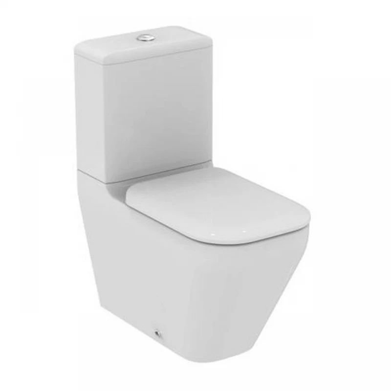 Set PROMO vas WC pe pardoseala Ideal Standard Tonic II AquaBlade 67x36 cm cu capac alb softclose