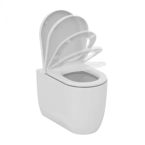 Vas WC pe pardoseala Ideal Standard Blend Curve AquaBlade 56.5x36 cm alb lucios