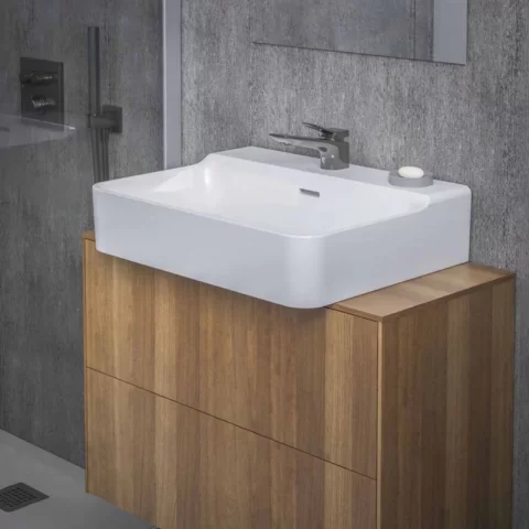 Cot iesire dus Ideal Standard Conca cu suport para gri mat