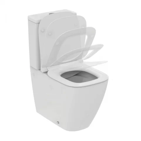 Capac WC cu inchidere lenta Ideal Standard i.life S slim alb lucios