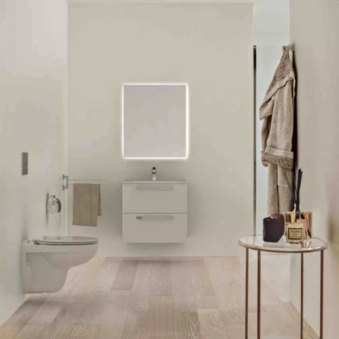 Cuier dublu Ideal Standard IOM crom lucios design patrat