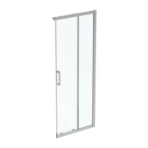 Usa cabina de dus culisanta Ideal Standard Connect 2 80x80 cm profil argintiu lucios