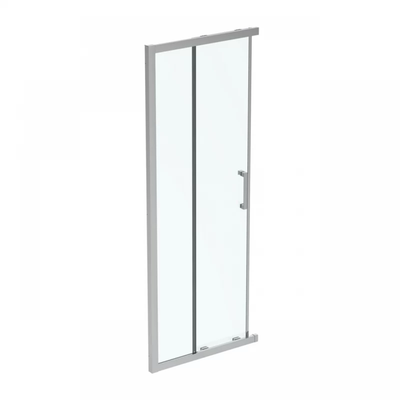 Usa cabina de dus culisanta Ideal Standard Connect 2 80x80 cm profil argintiu lucios