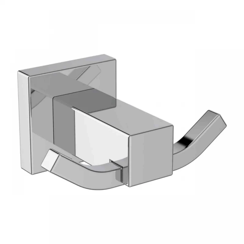 Cuier dublu Ideal Standard IOM crom lucios design patrat