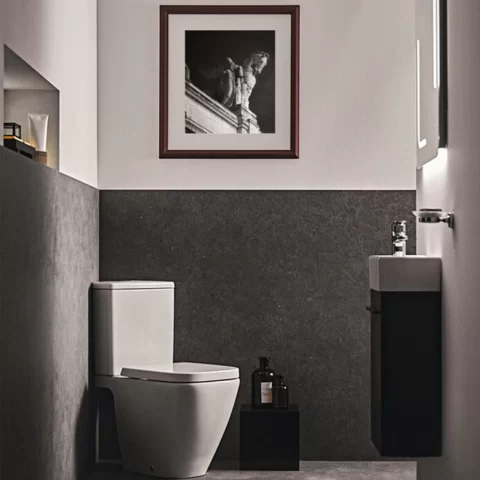 Rezervor WC cu alimentare inferioara Ideal Standard i.life S alb cu montaj pe colt