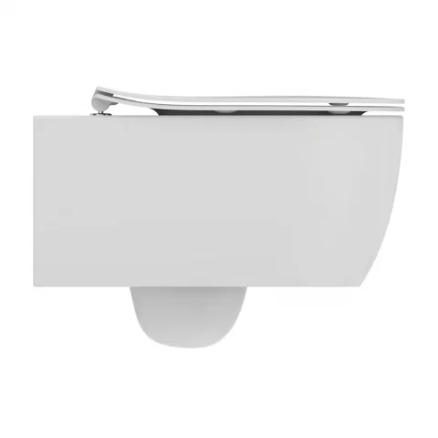 Capac WC cu inchidere lenta Ideal Standard Blend Curve slim alb lucios