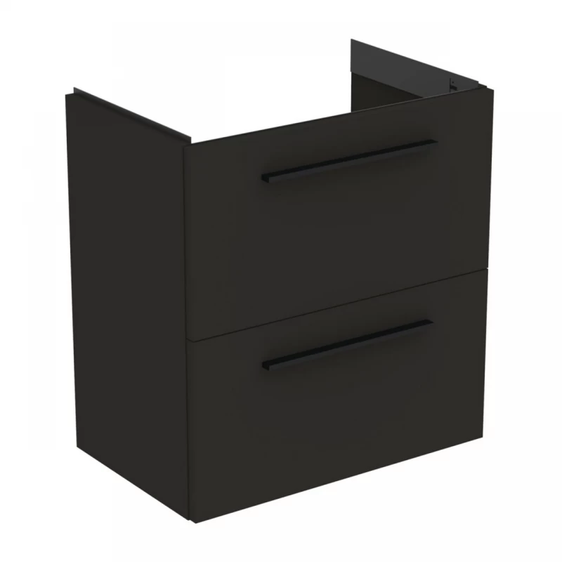 Baza lavoar suspendat Ideal Standard i.life S 2 sertare 60x37.5 cm gri carbon mat