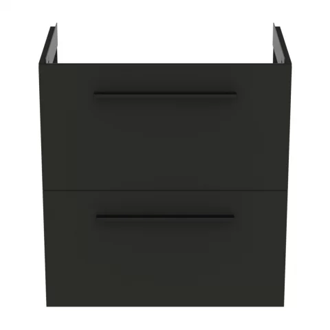 Baza lavoar suspendat Ideal Standard i.life S 2 sertare 60x37.5 cm gri carbon mat