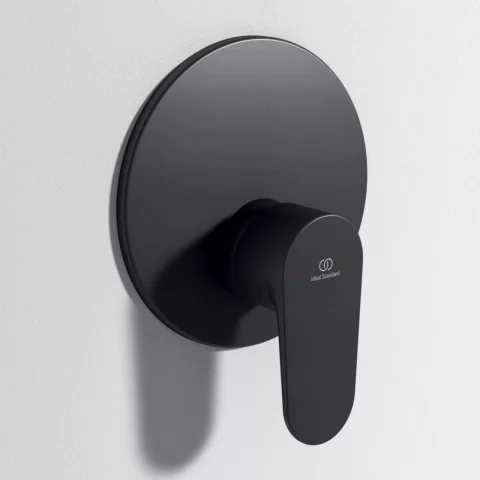 Baterie dus incastrata Ideal Standard Cerafine O negru mat monocomanda 
