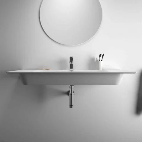 Lavoar pe mobilier Ideal Standard i.life A 124x46 cm alb lucios