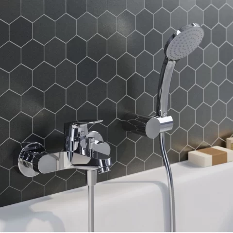 Set PROMO baterie cada si dus Ideal Standard Ceraflex crom lucios cu set de dus