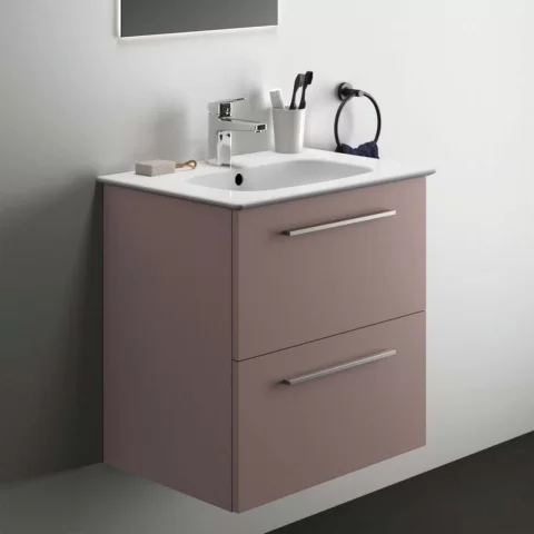 Lavoar pe mobilier Ideal Standard i.life A 64x46 cm alb lucios