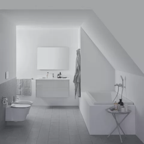 Baterie bideu Ideal Standard Ceraline crom lucios cu ventil metalic