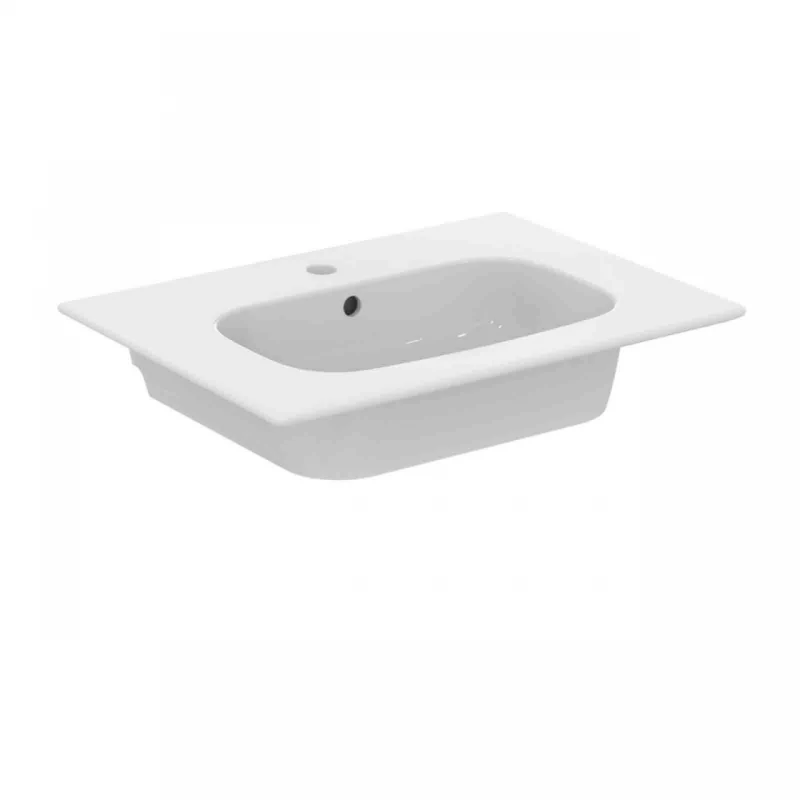Lavoar pe mobilier Ideal Standard i.life A 64x46 cm alb lucios