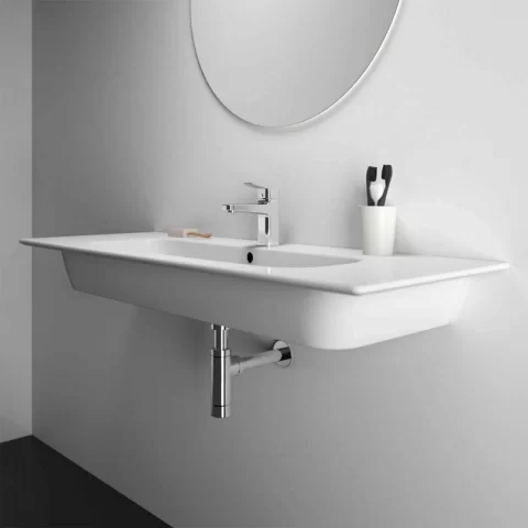 Lavoar pe mobilier Ideal Standard i.life A 124x46 cm alb lucios