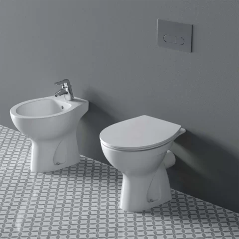 Capac WC cu inchidere lenta Ideal Standard Eurovit alb lucios slim